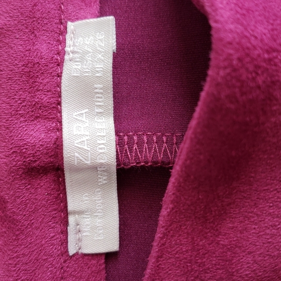 Zara Faux Suede Shorts - Picture 2 of 5